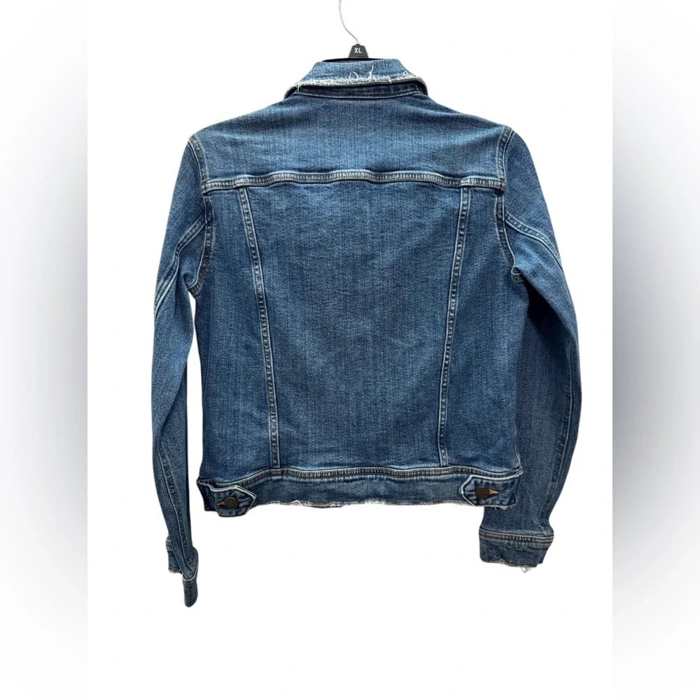 ZARA Distressed Classic Jean Jacket - Picture 4 of 10